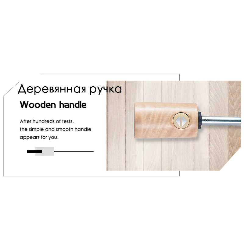 Женский складной зонт Bachon с деревянной ручкой автоматический от солнца легкий