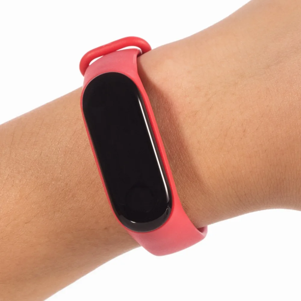 Силиконовый ремешок для Xiaomi Mi Band 3 и Защита экрана браслет на запястье
