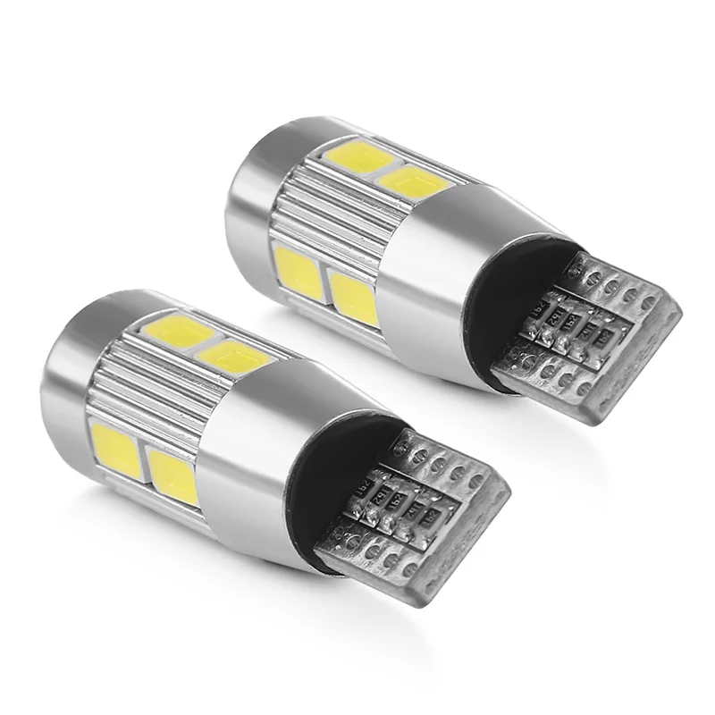 Светодиодная автомобильная лампа 2 шт. 194 Вт Canbus 10 SMD 5630 без ошибок|led t10|t10 194led t10 w5w |