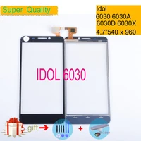 for alcatel one touch idol 6030 6030d 6030x 6030a ot6030 ot 6030 touch screen touch panel sensor digitizer front glass no lcd