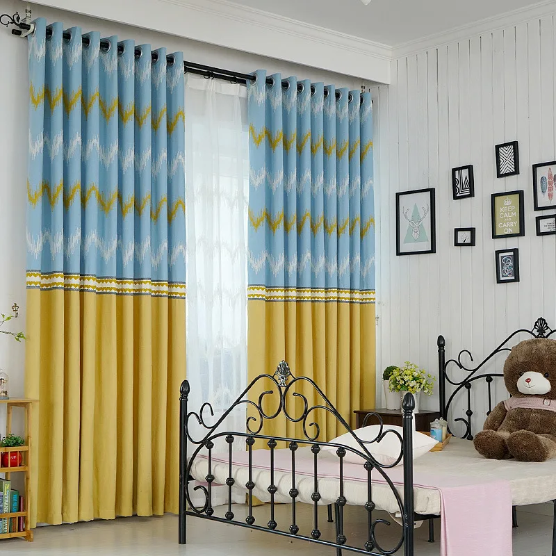 Роскошные плотные шторы s для гостиная спальня качество синель окна волны полосы