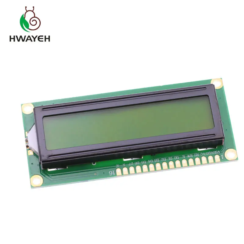 1 шт. ЖК модуль 1602A 1602 зеленый экран 16x2 символ дисплей Module.1602 5V и белый код для