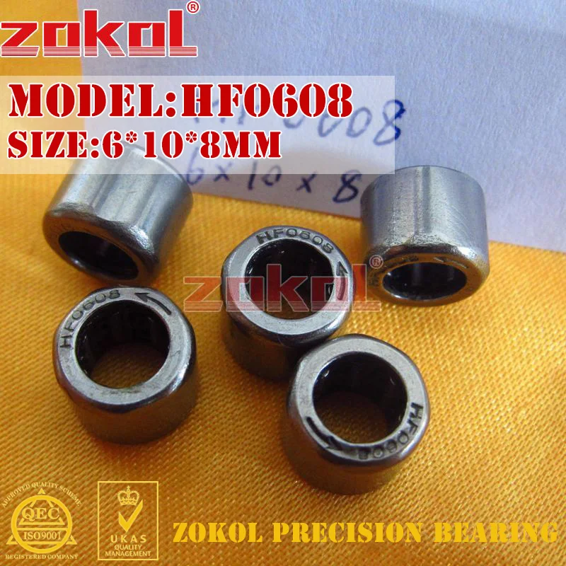 ZOKOL 10 шт. HF0306 HF0406 HF0608 HF0612 EWC0608 односторонний игольчатый роликовый подшипник 3*6 5*6 мм
