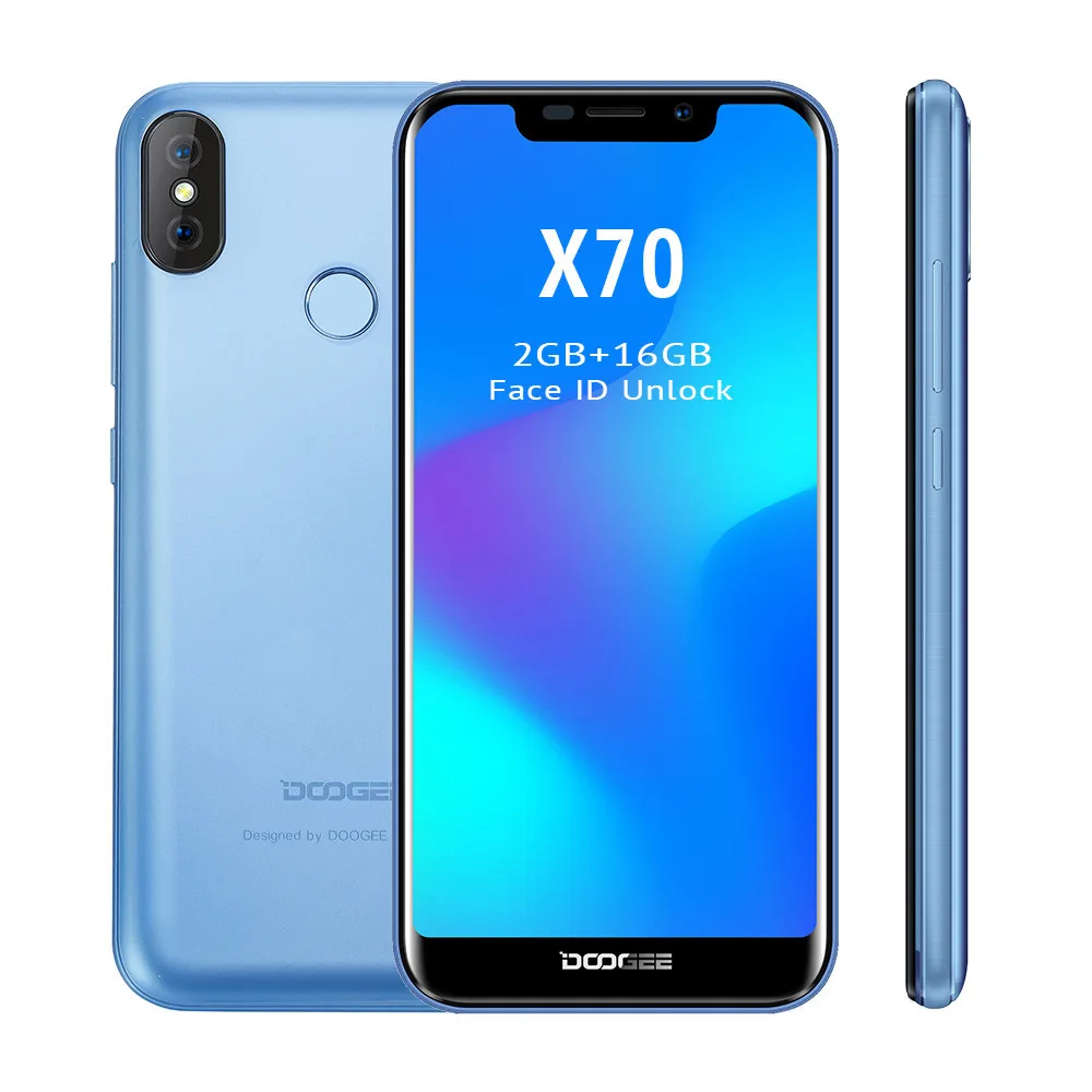 Doogee X70 Смартфон Android 8 1 5 "19:9 полный экран 4000 мАч 2 ГБ Оперативная память 16