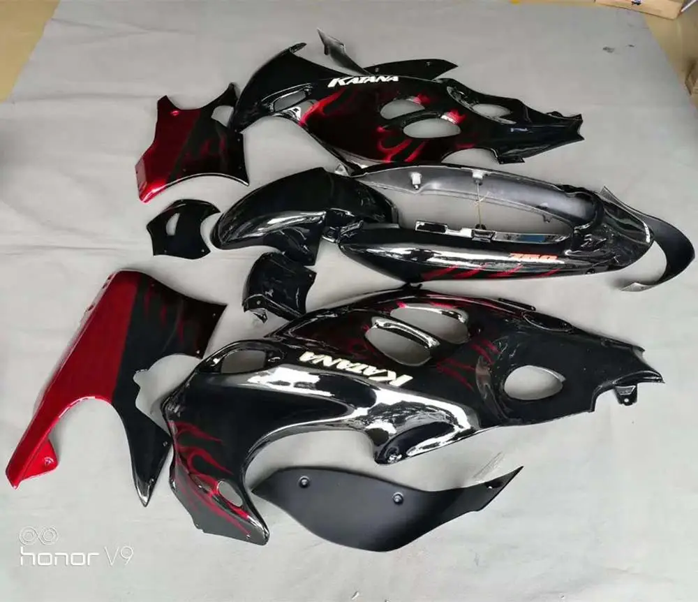 GSX750F 98 06 корпус обтекателя мотоцикла Рабочая рамка Крышка бака боковая панель