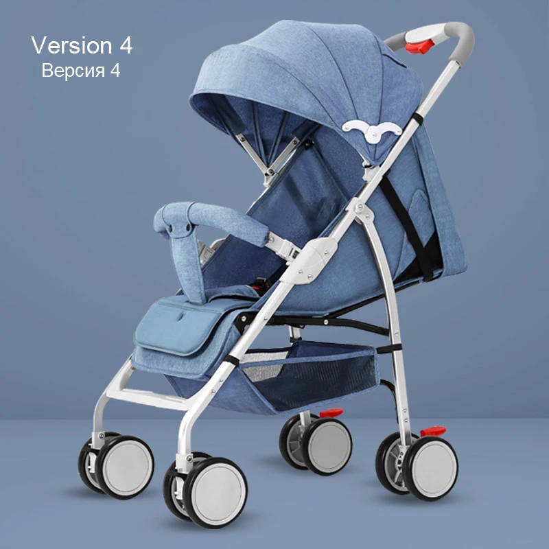 Детская коляска yoyo, коляска passeggino, автомобиль carricoche bebe, можно сложить, легкий, взять самолет, четыре колеса, детская тележка Umb - Цвет: Version4-Denim blue