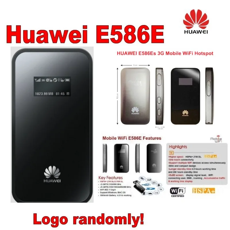 

Новый оригинальный Wi-Fi роутер HSPA + 21,6 Мбит/с HUAWEI E586E 3G