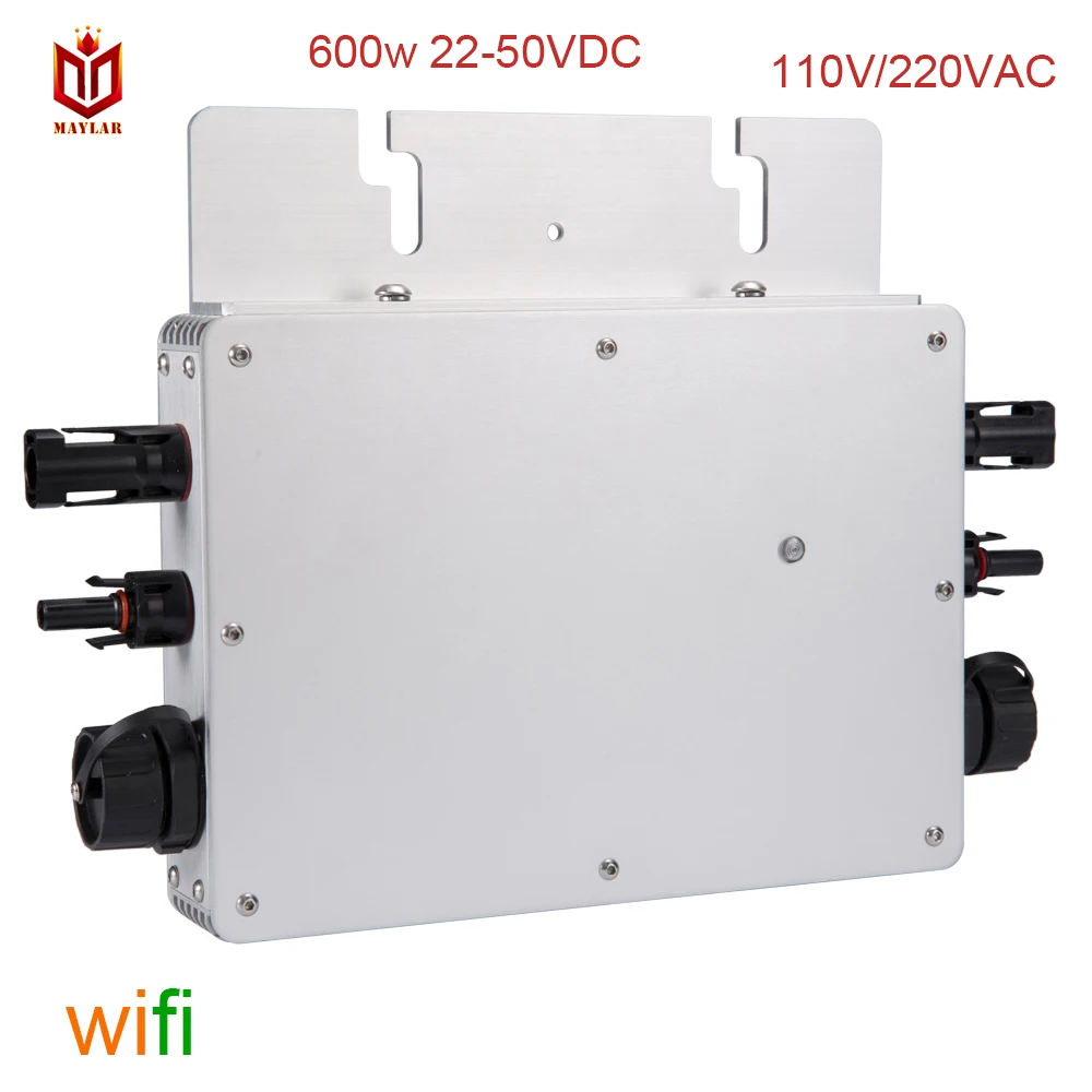MAYLAR@ Maysun600W Солнечная Сетка галстук микро wifi Коммуникационный инвертор с 2MPPT выходом Чистая синусоида солнечный преобразователь домашняя система