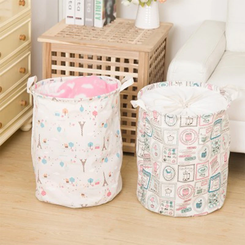 Складной хлопок белье стирки одежды корзина для белья сортировщик мешок