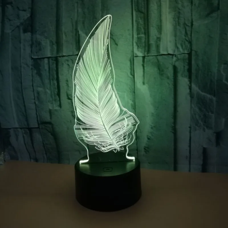 Цветная сенсорная 3d лампа иллюзия светодиодный ночник USB настольная для детей