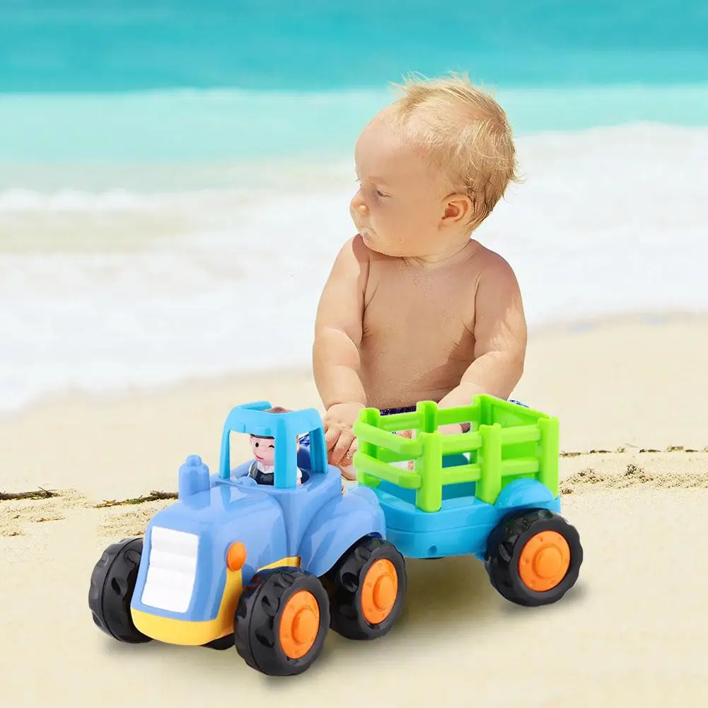 Мини игрушка модель автомобиля милый мультяшный узор грузовика подарок для