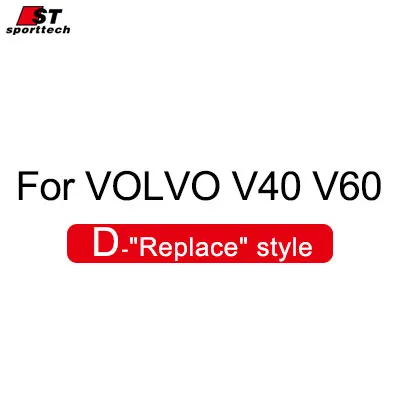 D Replace V40 V60 Углеродное волокно крышка зеркала заднего вида для Volvo S60 V40 V60 XC60 S80 2012-/15 пасты и заменить автомобильные аксессуары - Цвет: D Replace V40 V60