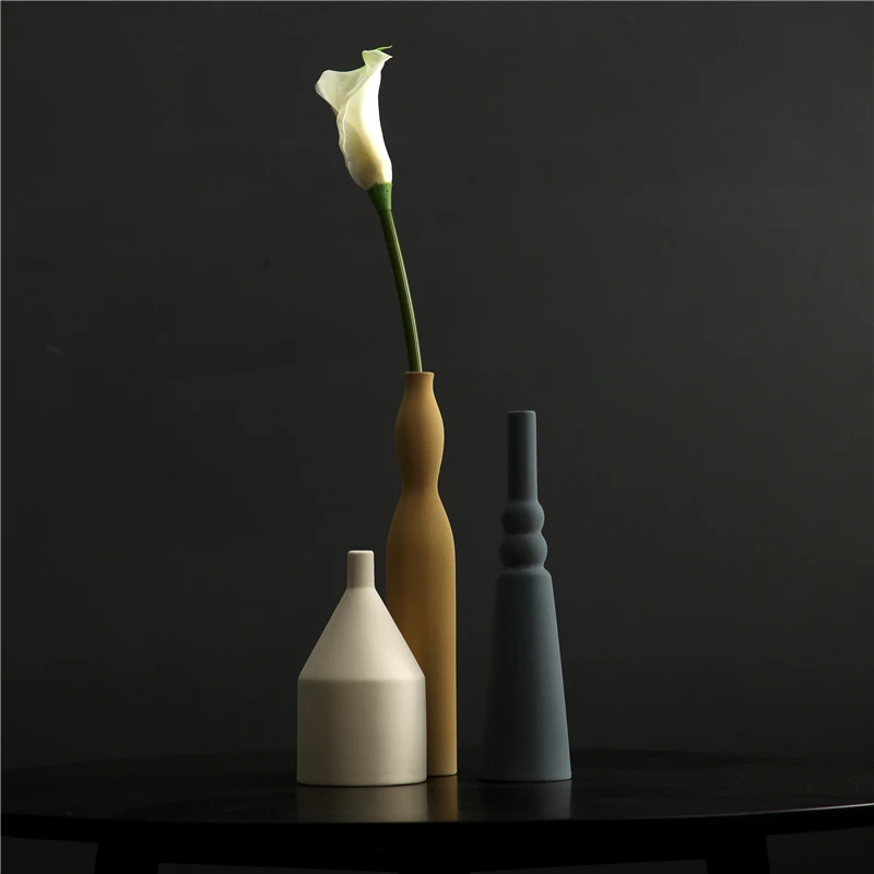 Цветная ваза Morandi Современная Минималистичная креативная керамическая