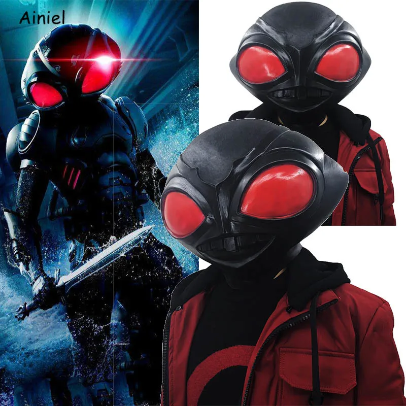 Костюм для косплея из фильма Aquaman маска Black Manta на все лицо шлемы реквизит