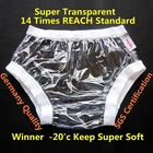 Бесплатная доставка FUUBUU2207-transparent-L-1PCS, широкие эластичные штаны, подгузники для взрослых, одноразовые подгузники, пластиковые подгузники