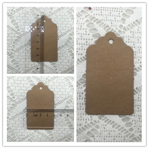 100 шт./лот аксессуары для вечеринок сделай сам карточка из крафт бумаги визитница