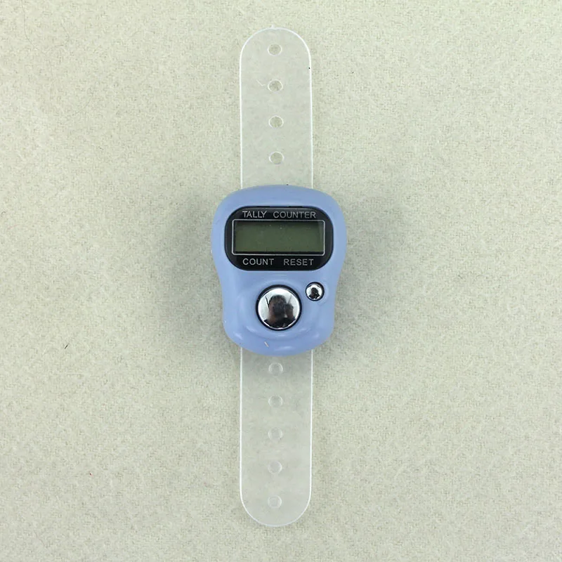 Мини lcd электронный цифровой счетчик Tally Row практичные инструменты для вязания - Цвет: blue
