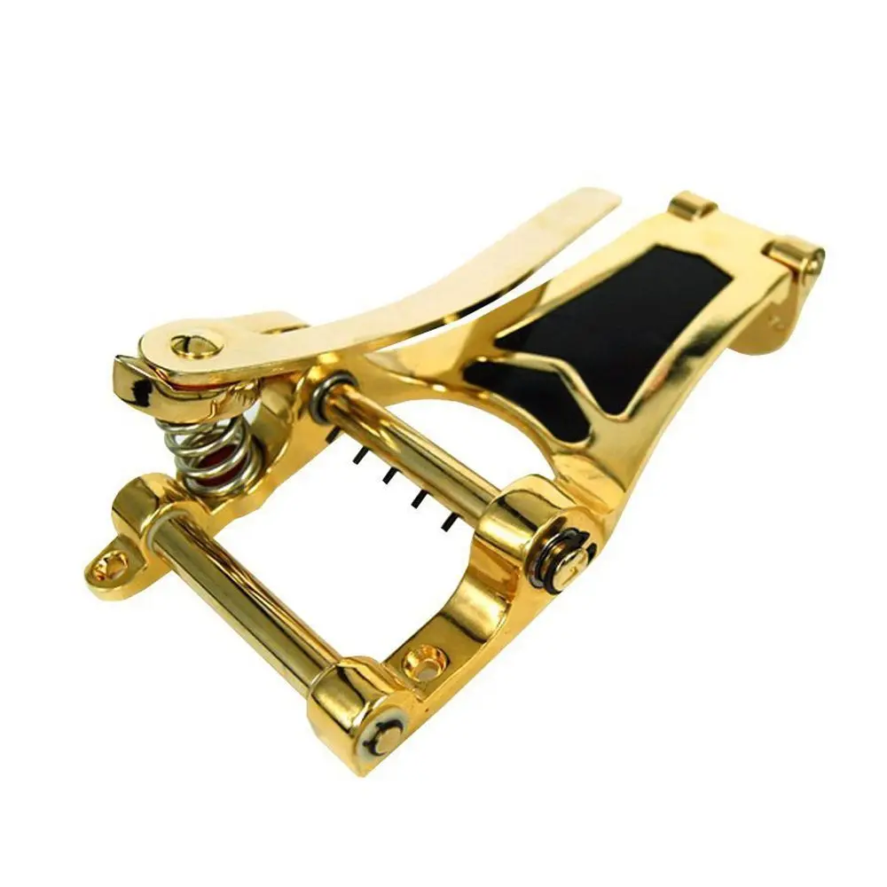 Золотой Vibrato Tremolo Замена мост задняя часть полый корпус Archtop для электрогитары