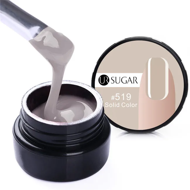 Color 19 UR SUGAR полупрозрачное наращивание ногтей УФ Гелевые Типсы для ногтей Удлинительный клей для нейл-арта строительный УФ-гель лак праймер для ногтей лак Gel7ml - Цвет: Color 19