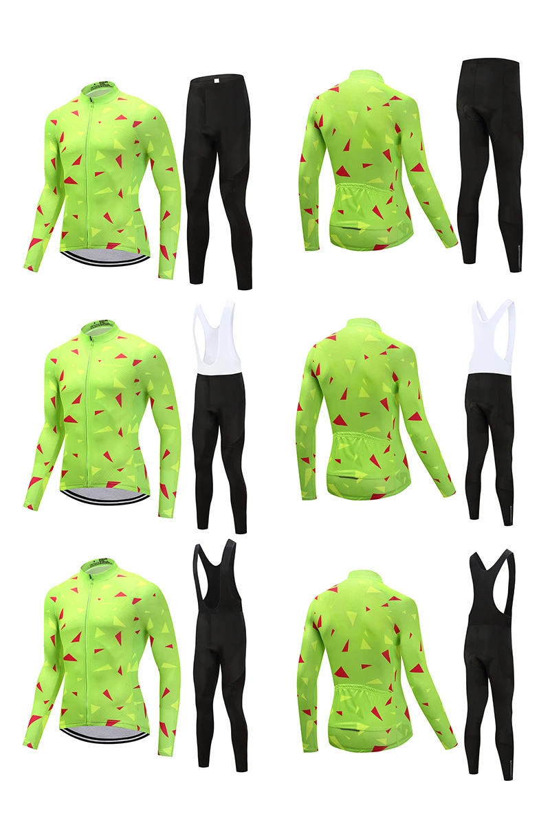Cycling Clothes Man Winter Thermal Fleece Bicycle Jersey Full Set MTB Maillot Team Triathlon Suit Bike Clothing Kit Outfit