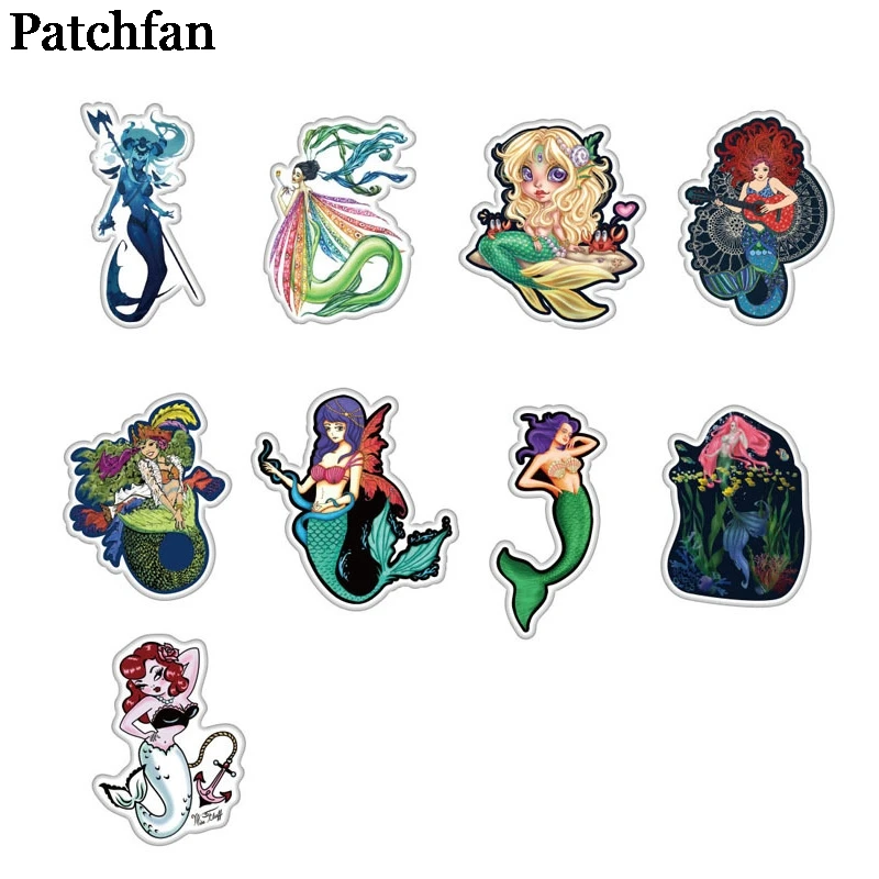 Patchfan 50 шт. Русалочка Мультфильм Детские игрушки наклейки для скрапбукинга DIY ноутбук скейтборд мотоцикл Декоративные значки Pasters A2049