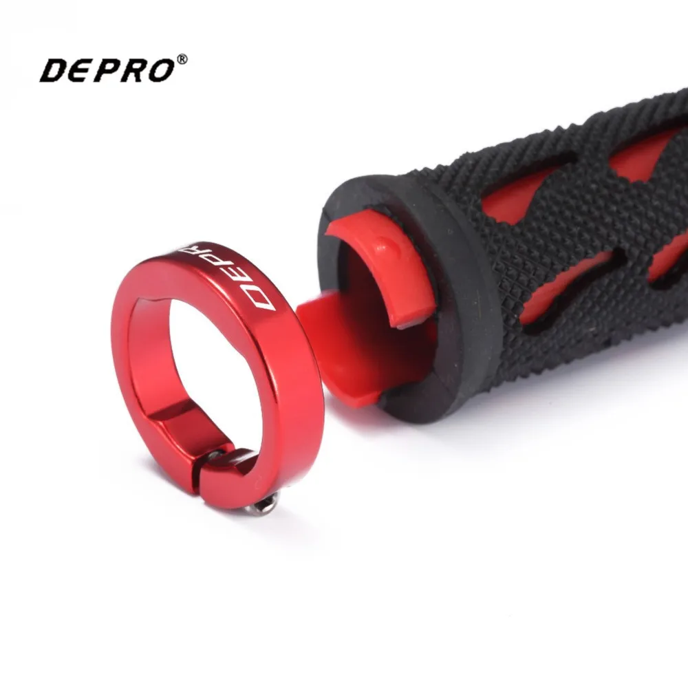 Велосипедные ручки DEPRO, Нескользящие, для шоссейного велосипеда, MTB, шоссейного велосипеда, велосипедный руль, мягкий резиновый Чехол, односторонняя блокировка, велосипедные ручки, концы