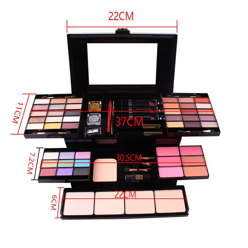 45 цветов Тени для век Косметическая Палетка глазурованная макияж набор коробка