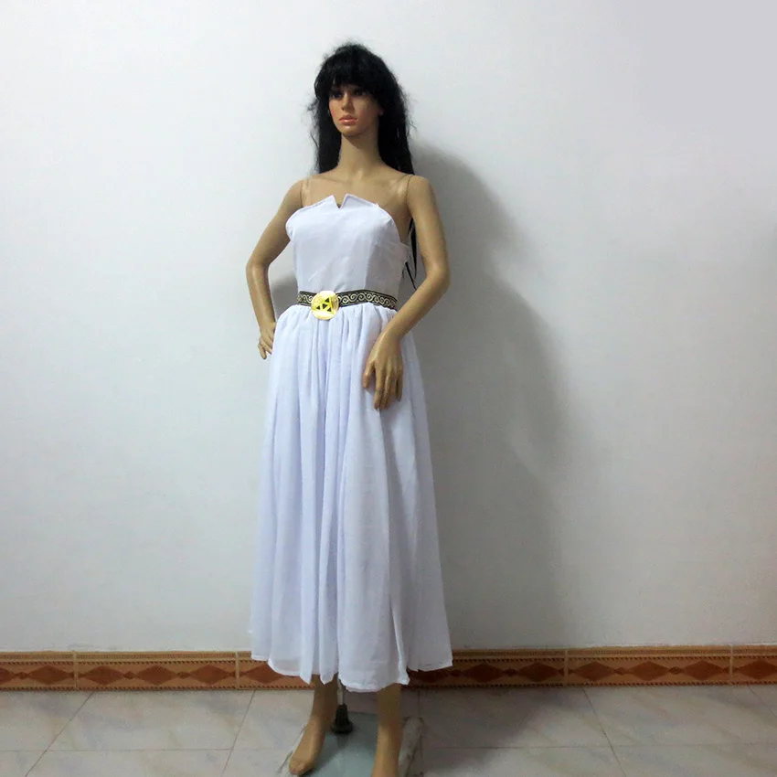 Белое платье принцессы Зельды из дыхания униформа на Рождество вечеринку