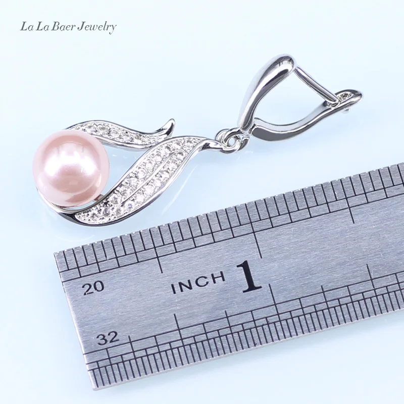 Винтажное серебро 925 бижутерия Модные полые капли воды с розовым искусственным