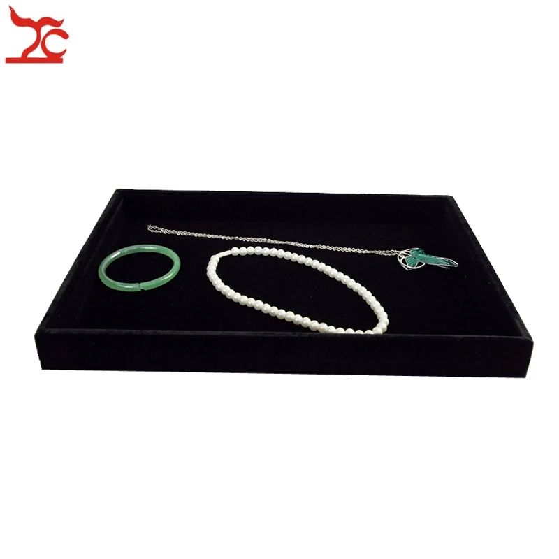 Розничная торговля высокое качество бархатные ювелирные витрины четыре цвета