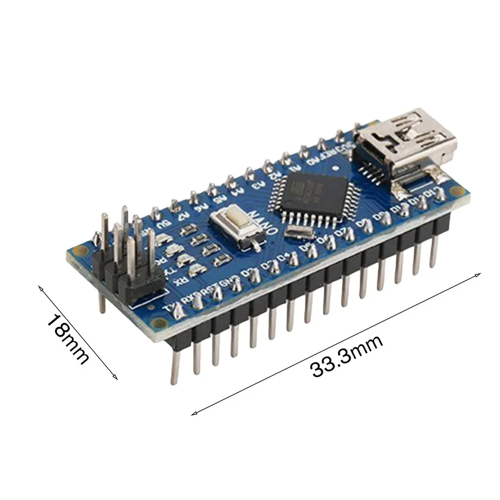 Nano ATMEGA328P Mini USB с Загрузчиком совместимый для Arduino Nano V3.0 контроллер CH340 USB драйвер 16 МГц