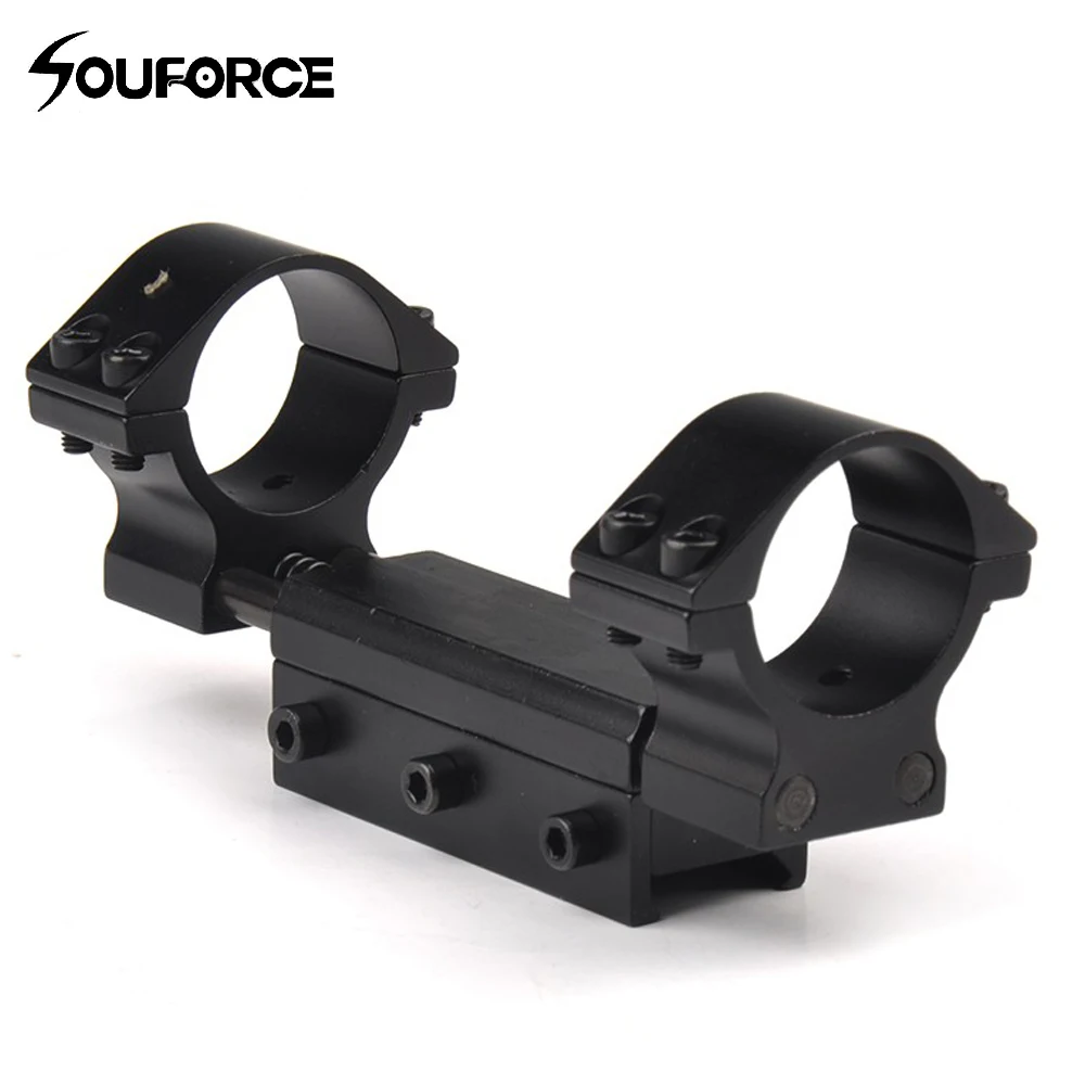 

30mm Ring Flexible Mount for 20mm Picatiiny Dovetail Weaver Rail Spring Dual Rings Riflescope Mount for Hunting Accessories