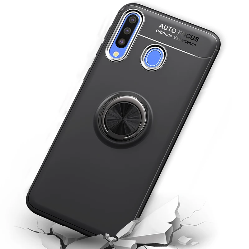 Чехол для Samsung Galaxy A30 с кольцом на палец автомобильная подставка противоударный