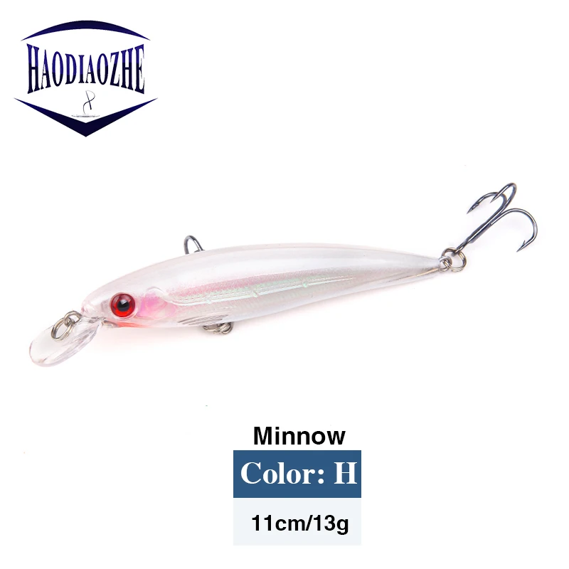 1 шт. приманки для рыбалки Minnow-Воблеры 11 5 см 13 8 г отличная краска 3D глаза длинные