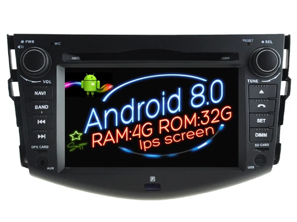 Ips экран Android 8 0 автомобильный Dvd Navi плеер для TOYOTA RAV4 (2008 2012) gps suto стерео аудио