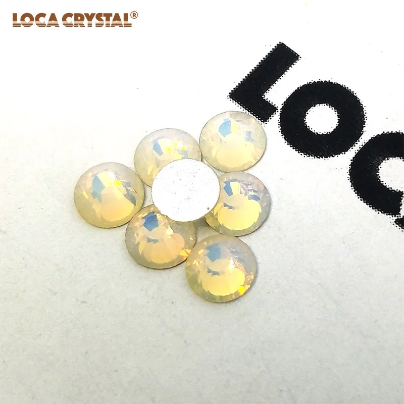 Белый опал цвета Bling Crystal Flatback Аксессуары для одежды горный хрусталь на