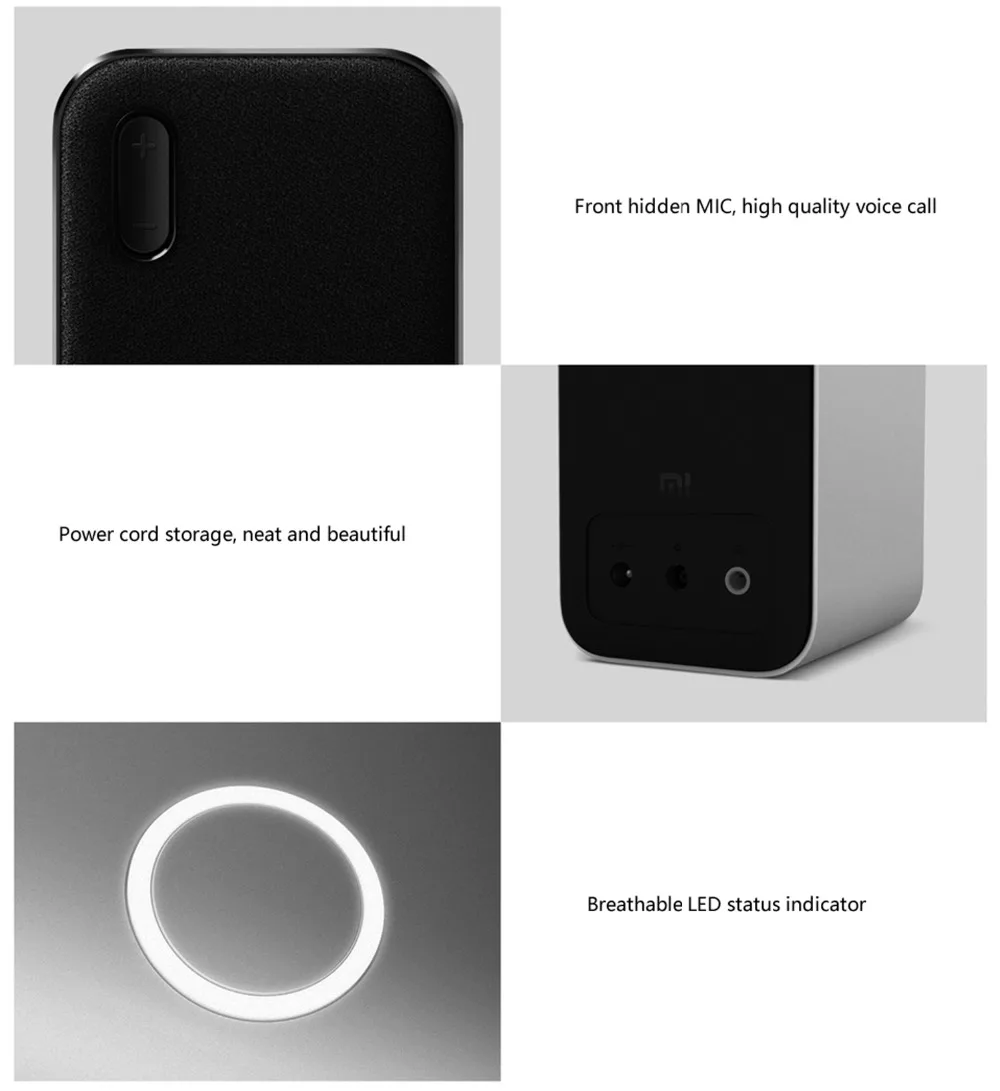 Xiaomi Bluetooth компьютерный динамик 12 Вт 2,4 ГГц двойной бас стерео портативный Aux DSP с микрофоном светодиодный индикатор