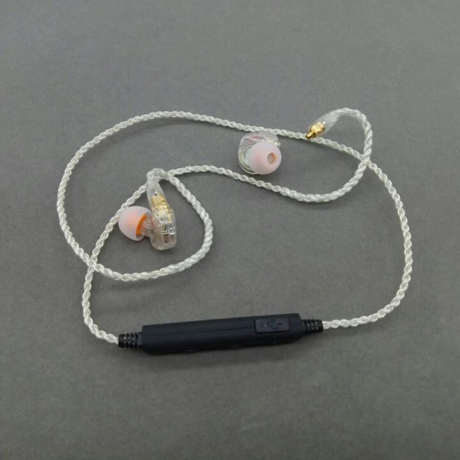 MMCX DIY SE215 Bluetooth наушники оригинальные посеребренные 76 ядер кабель съемный провод для Shure SE315 SE535 SE846 UE900