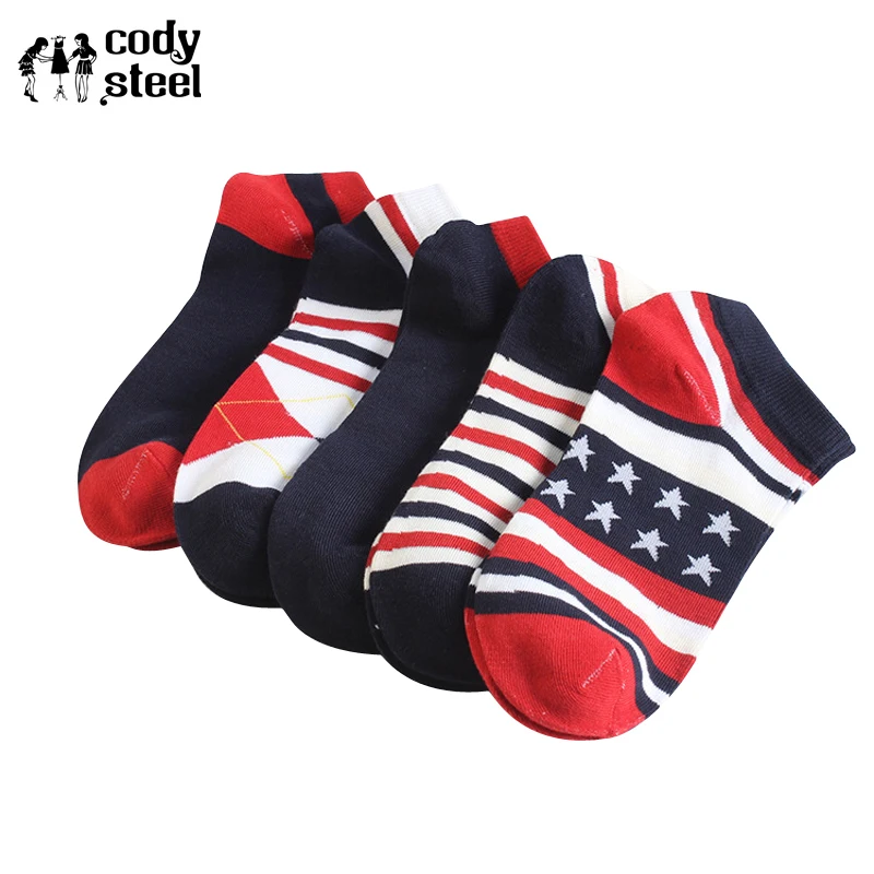 Мужские стальные носки лодочки Cody удобные индивидуальные мужские короткие