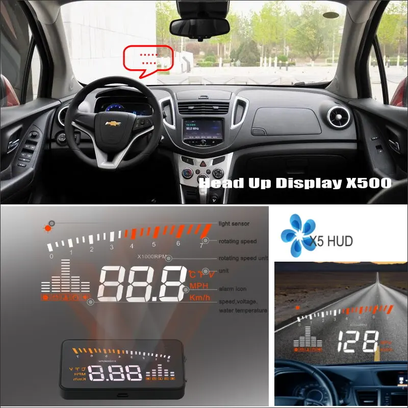 For Chevy Chevrolet Trax Holden Trax 2013-2015 Car HUD Head Up Display Safe Driving Screen Projector Refkecting Windshield