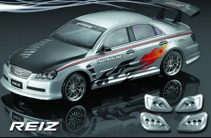 Автомобильный ПК прозрачный корпус 1/10 RC 190 мм Toyota MARK X/REIZ GRX120 YOKOMO DRIFT Yokomo Houring tiiya HPI