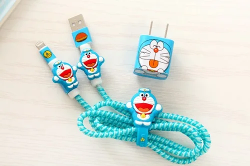 No 8 Мультфильм USB кабель протектор Набор бобины намотки линии передачи данных чехол веревка защиты пружины шпагат для Iphone5 6 6plus крышка наушников - Цвет: No 8