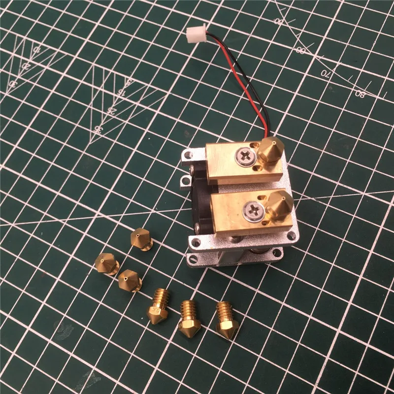Ultimaker 2+ UM2+ Extended dual Olsson Block Nozzle Hotend Header Head for 1.75mm/3mm filament 3D printer part | Компьютеры и офис