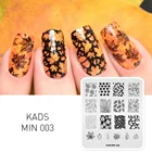 KADS Ногтей Пластины Для Стемпинга листья Ногтей Печать Шаблоны для Ногтей Гель-Лак Для Ногтей искусство  Ногтей Инструменты для Маникюра краска для стемпинга