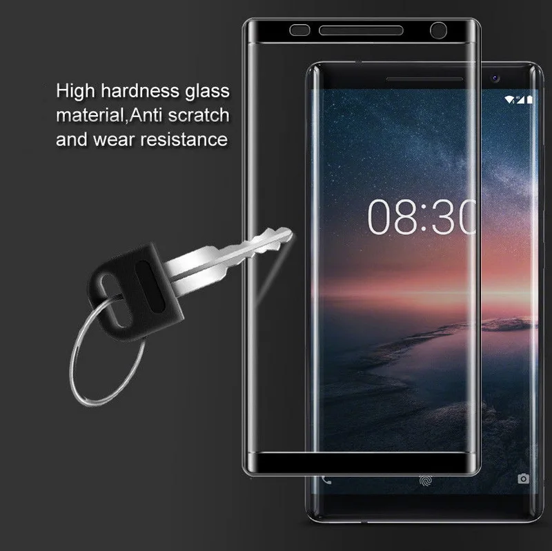 9H Tempered Glass Screen Protect Flim Case For Nokia 3 5 6 8 2017 Hardness Full Cover Front Cases Sirocco 7 7.1 2018 |