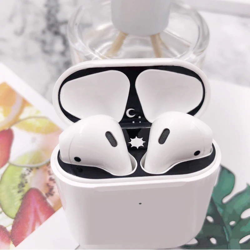 Ультратонкая Защитная пленка с рисунком для Airpods 2 металлическая наклейка