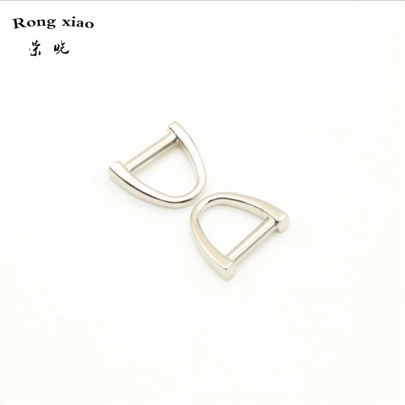 10 мм внутренний диаметр маленькие металлические D кольца для сумки никеля