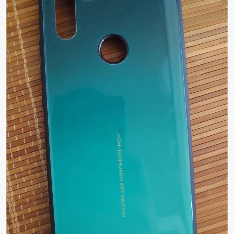Защитный чехол для xiaomi mi 8 с изумрудно зеленым закаленным стеклом|Бамперы| |