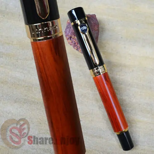 Роликовая шариковая ручка JINHAO 650 новейшая черная розовая древесина | Канцтовары