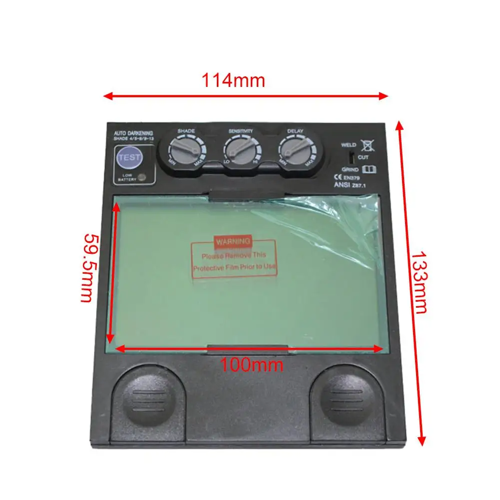 Automatic Helmet Shield Solar Welding Auto Varnishing Mask Replacement Head-Mounted Dimming Feature Protector Glasses | Автомобили и